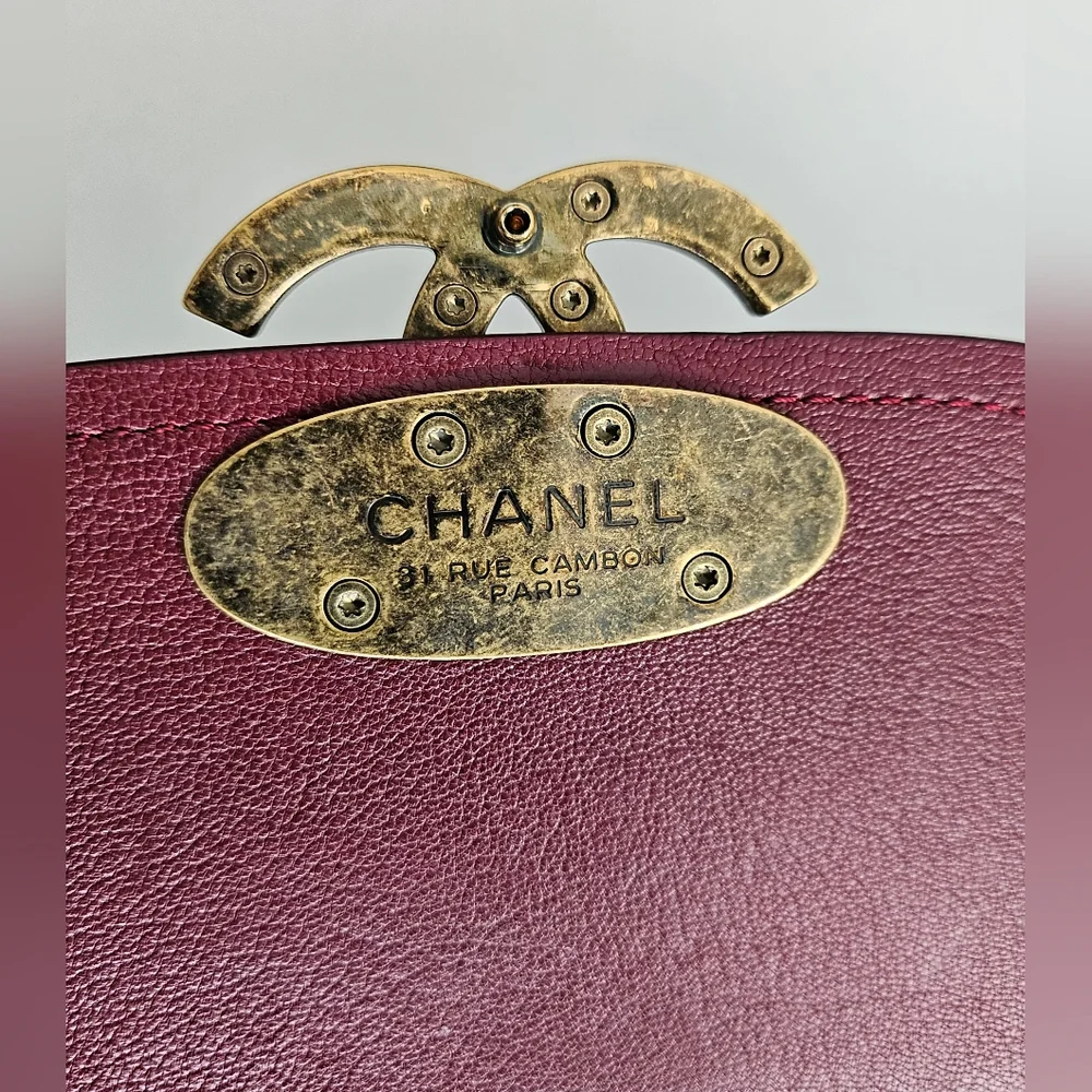 New Unused Chanel Bordeaux Coco Two-way Bag